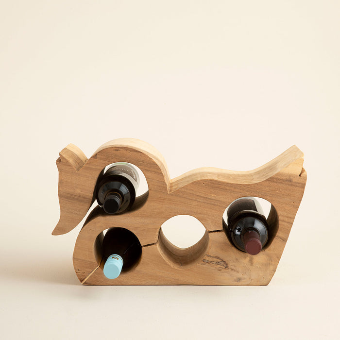 Duck Wine Rack Natural