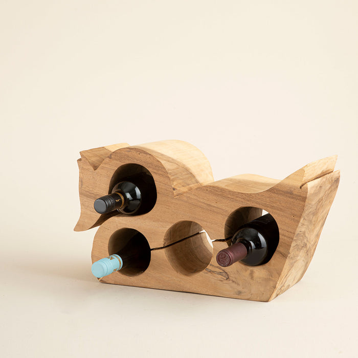 Duck Wine Rack Natural