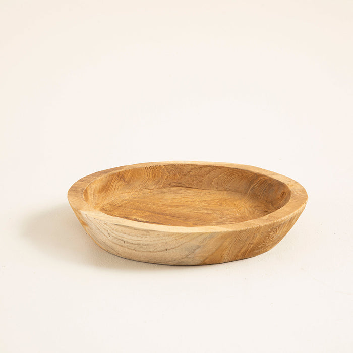 Rojo Teak Decorative Bowl 30 Cm Natural