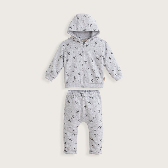 Grey Zebra Tracksuit Grey Melange