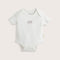 Happy Feet Newborn Short Sleeve Body Ecru