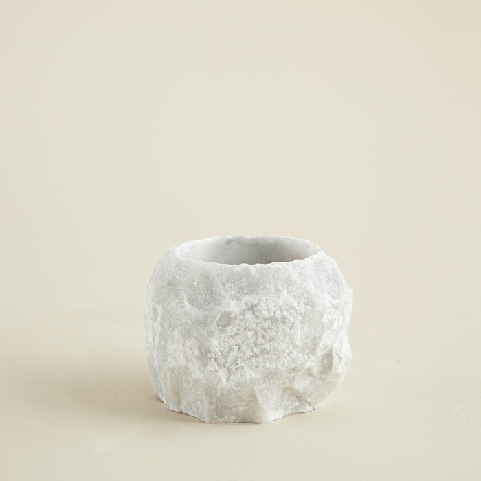 Petra Candle Holder Small Size White