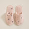 Dusty Floral Bath Slippers Pink