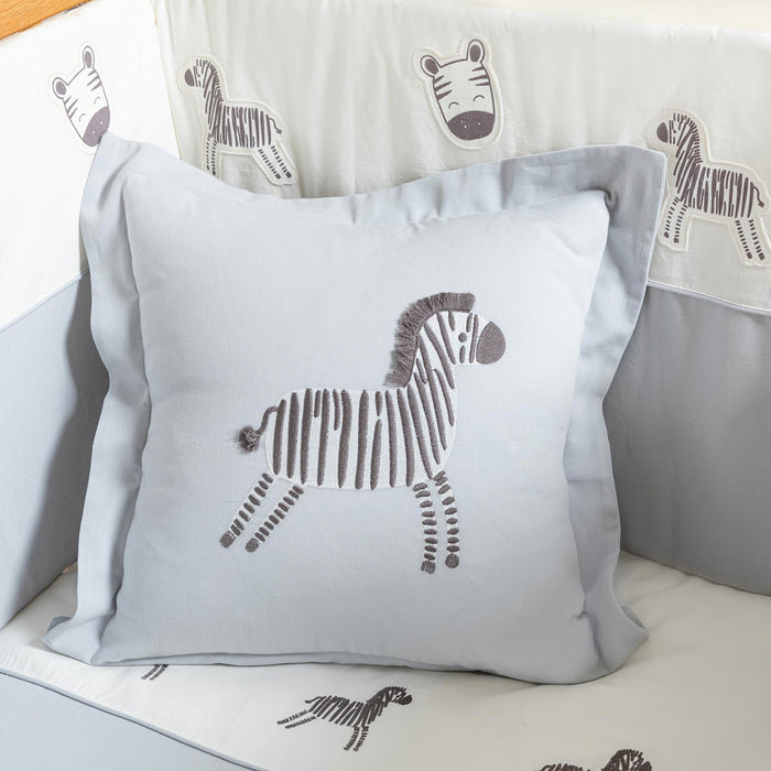 Grey Zebra Duvet Cover Set Ecru/Grey