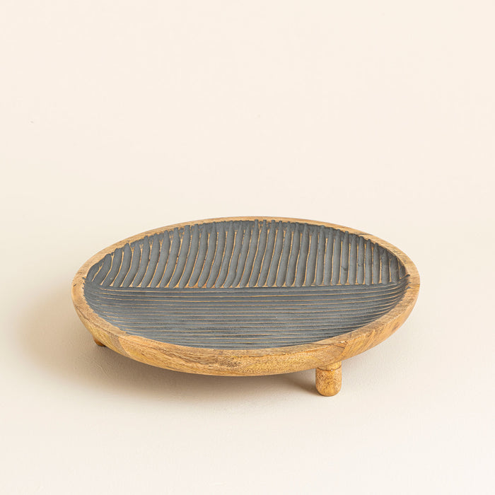 Lerroak Round Platter 35 Cm Natural