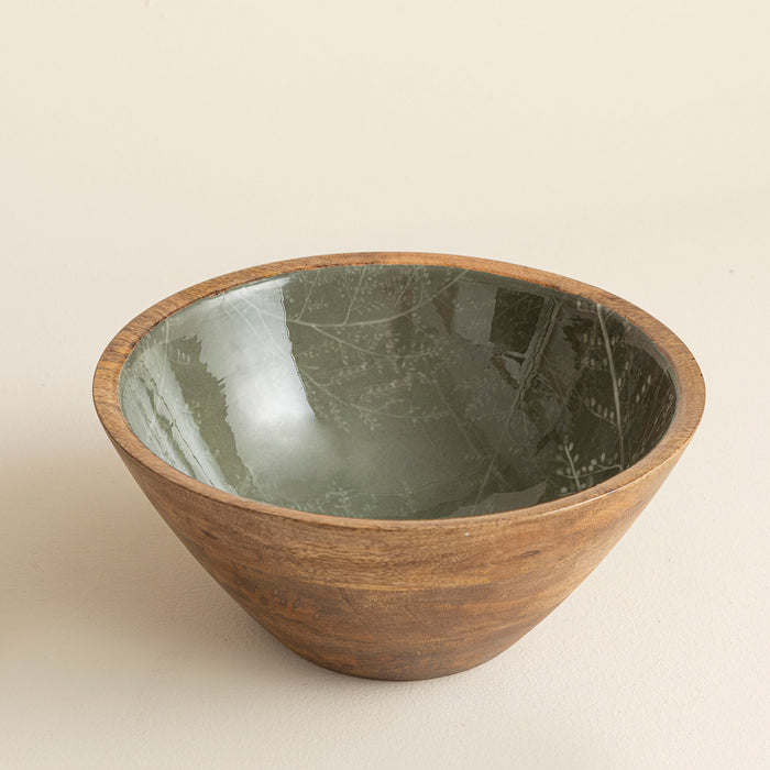 Deep Forest Deep Bowl Green 25 Cm Khaki