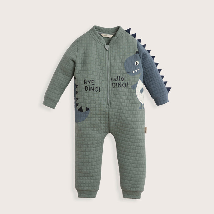 Pyjama Dino Printed Jumpsuit Grey