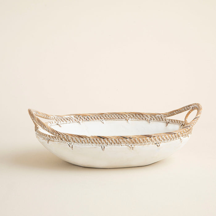 Gigi Bowl L White-Antique