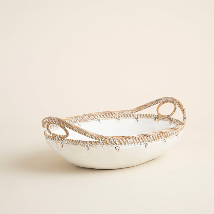 Gigi Bowl L White-Antique