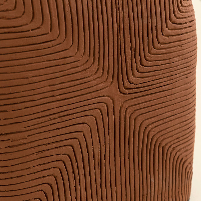 Calira Vase 28 Cm Maroon