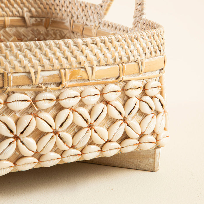 Selly Shell Tray M White