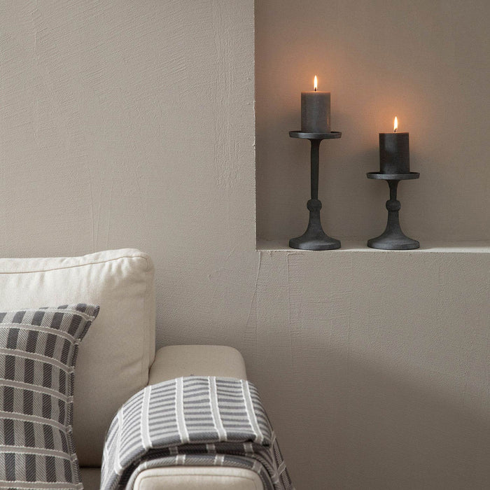 Hanner Candle Holder L Grey