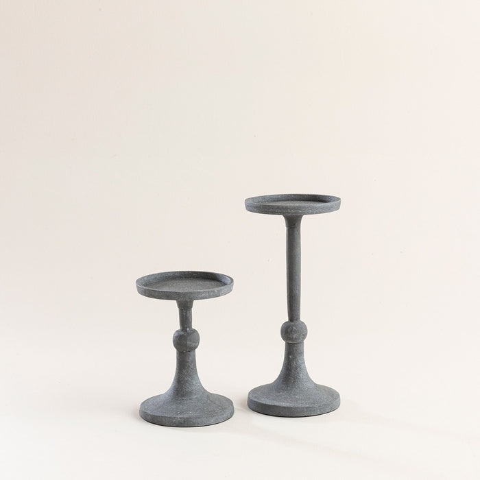 Hanner Candle Holder L Grey