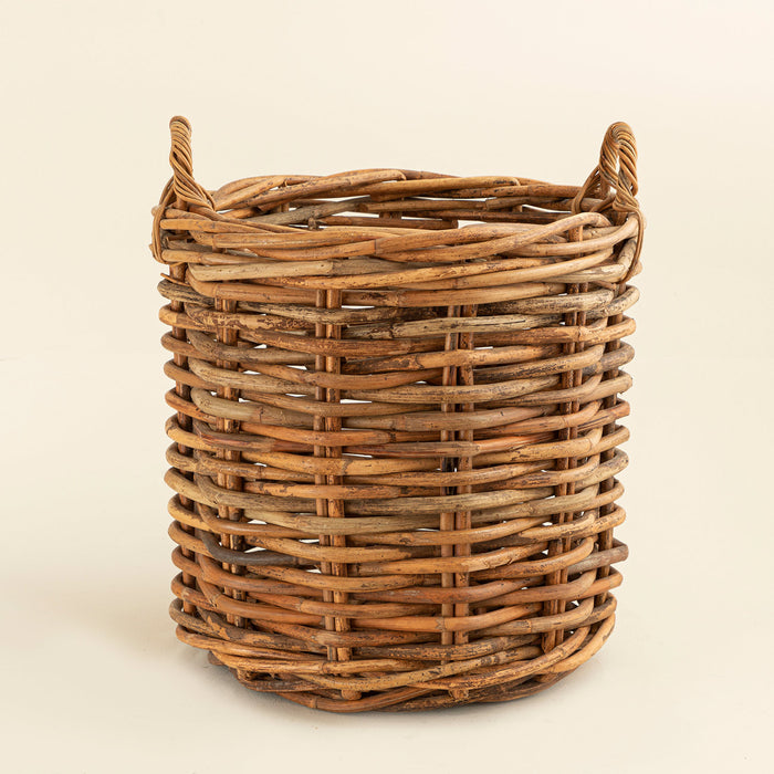 Tropia Rattan Round Basket L Grey