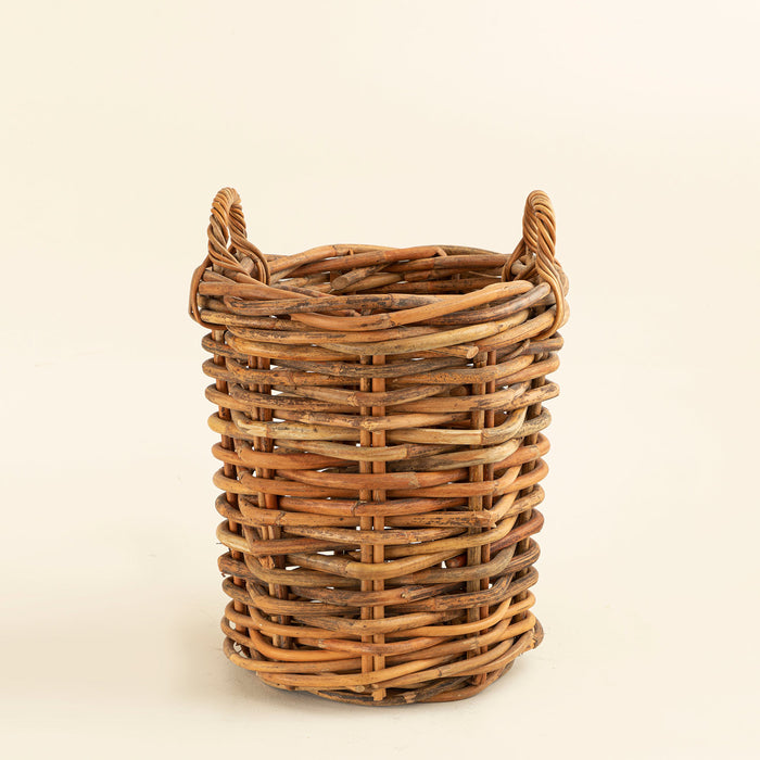 Tropia Rattan Round Basket M Grey