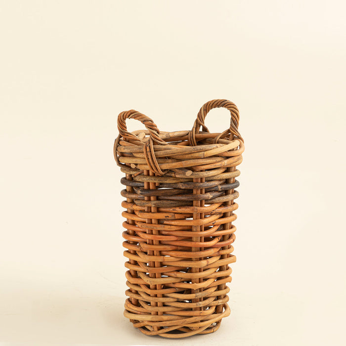 Tropia Rattan Round Basket S Grey