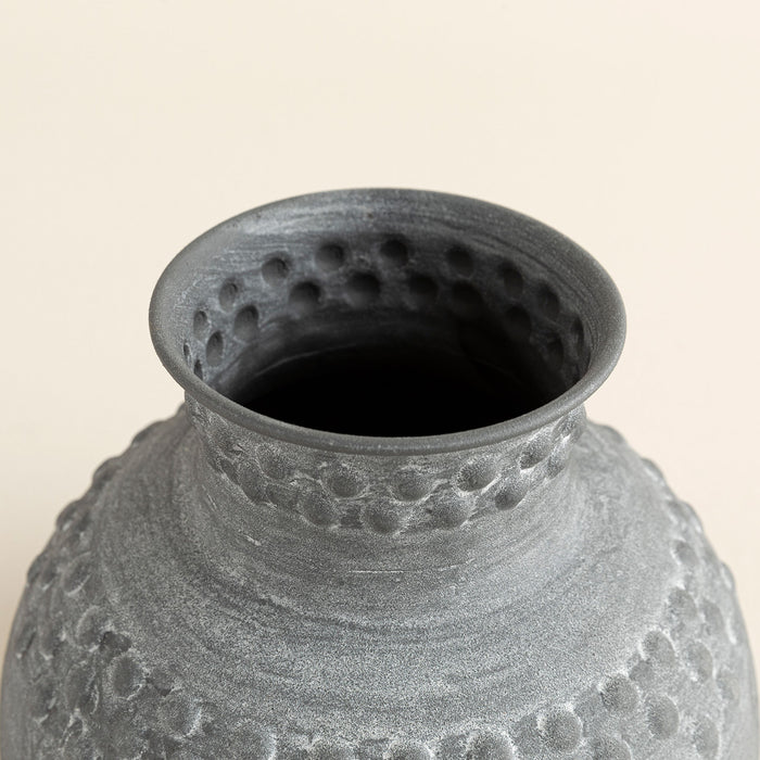 Hanner Vase L Grey