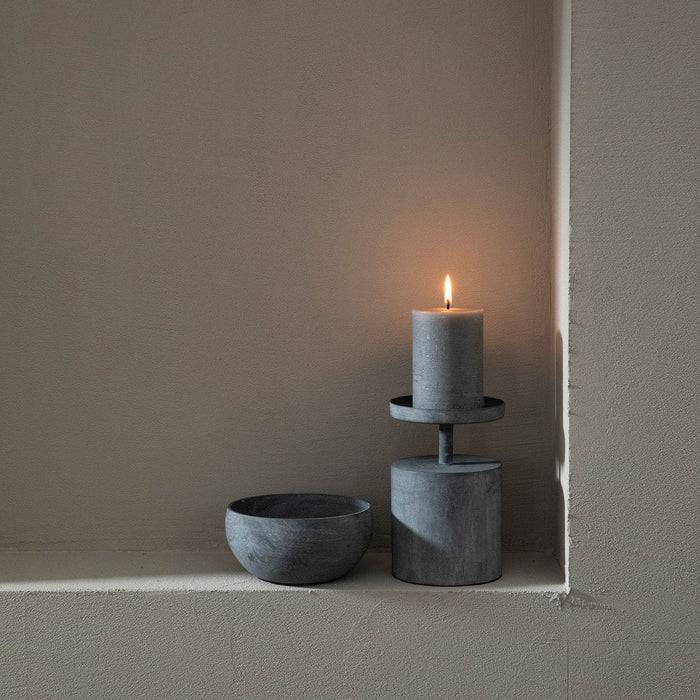 Hanner Candle Holder Grey