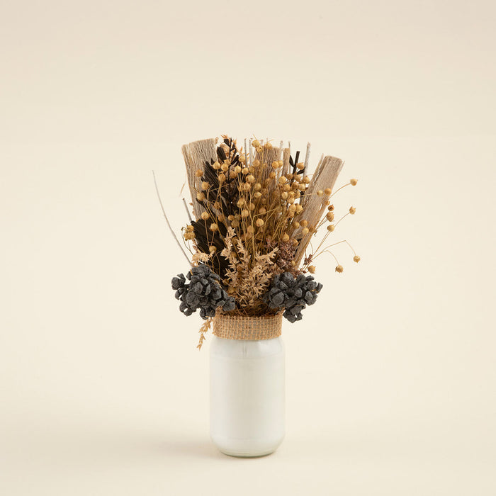 Agatha Dried Flower in Pot Natural