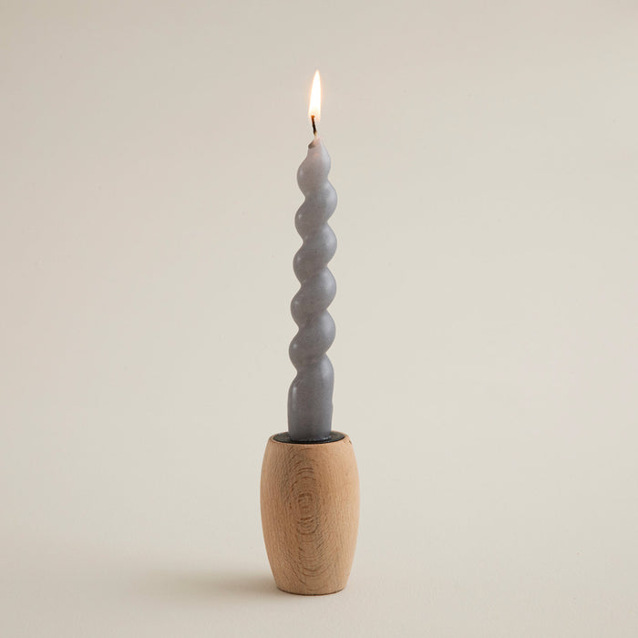 Italian Bract Candle and Candle Holder ACIK GRI