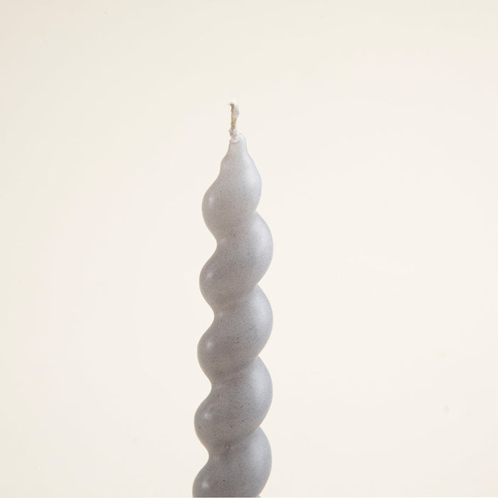 Italian Bract Candle and Candle Holder ACIK GRI