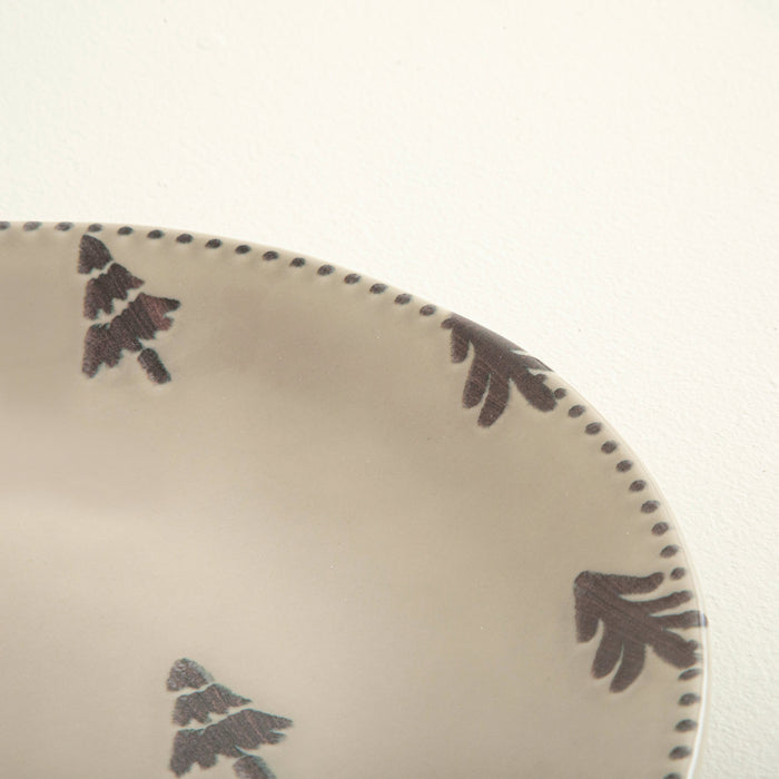 Allarce Serving Plate Brown Mink-Light Mink