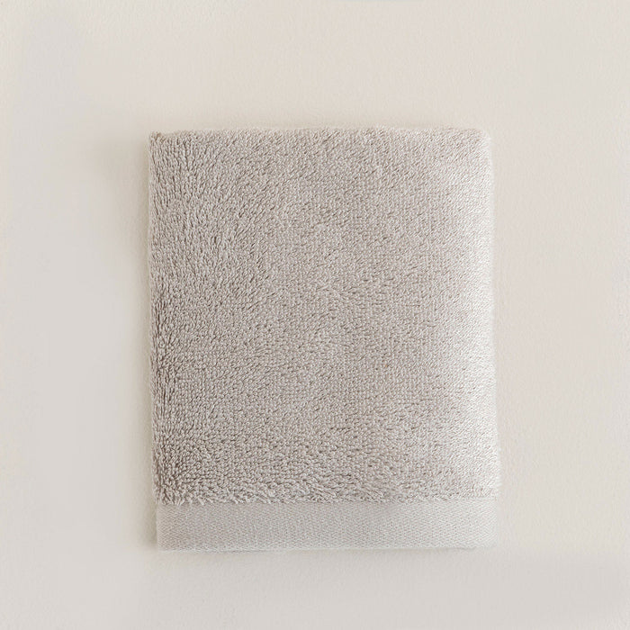 Solid Face Towel 50x90 cm Light Grey