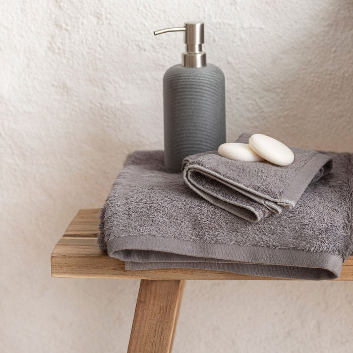 Solid Bath Towel 85x150 cm Dark Grey