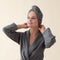 Solid Hair Bonnet Dark Grey