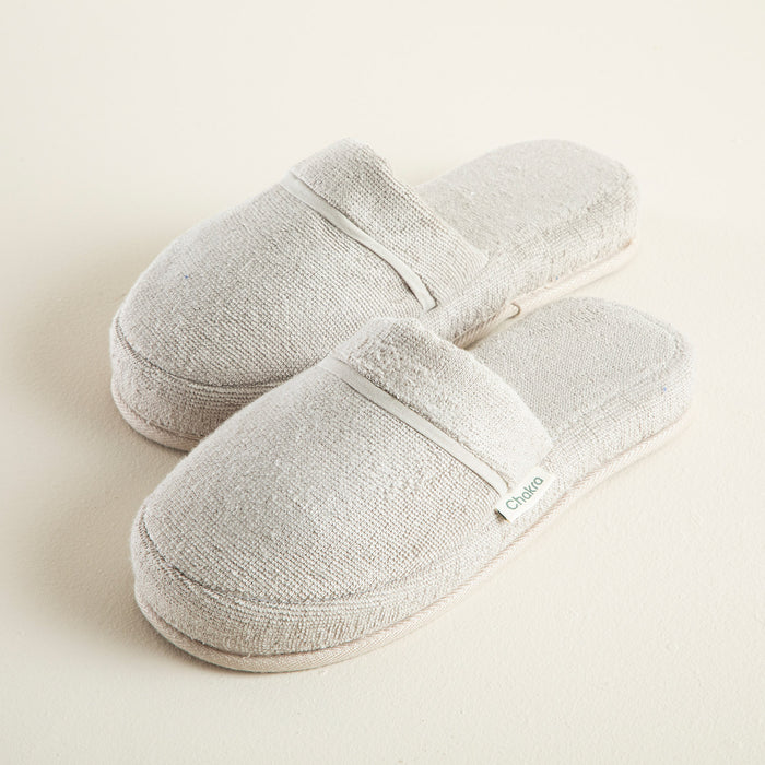 Solid Unisex Slippers Light Grey