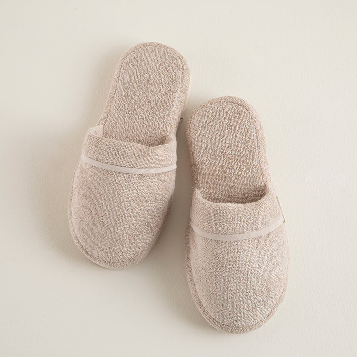 Solid Unisex Slippers Beige