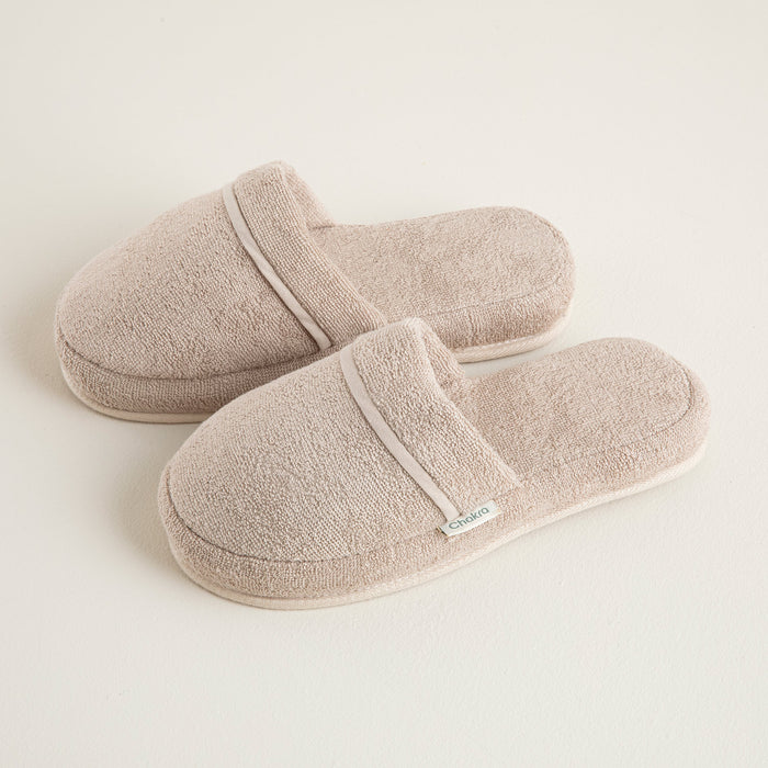 Solid Unisex Slippers Beige