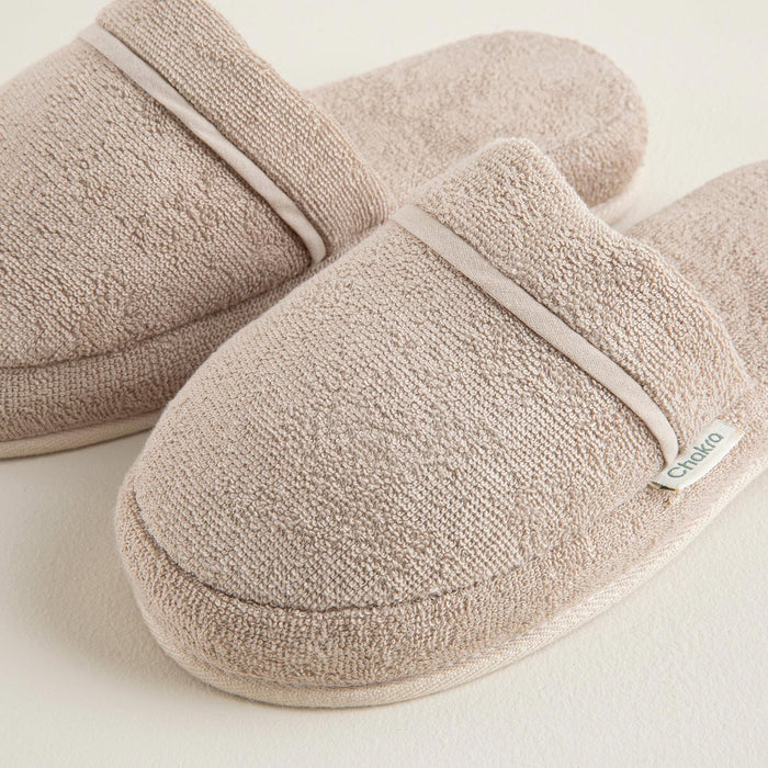 Solid Unisex Slippers Beige