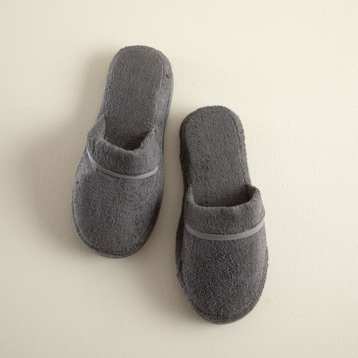 Solid Unisex Slippers Dark Grey