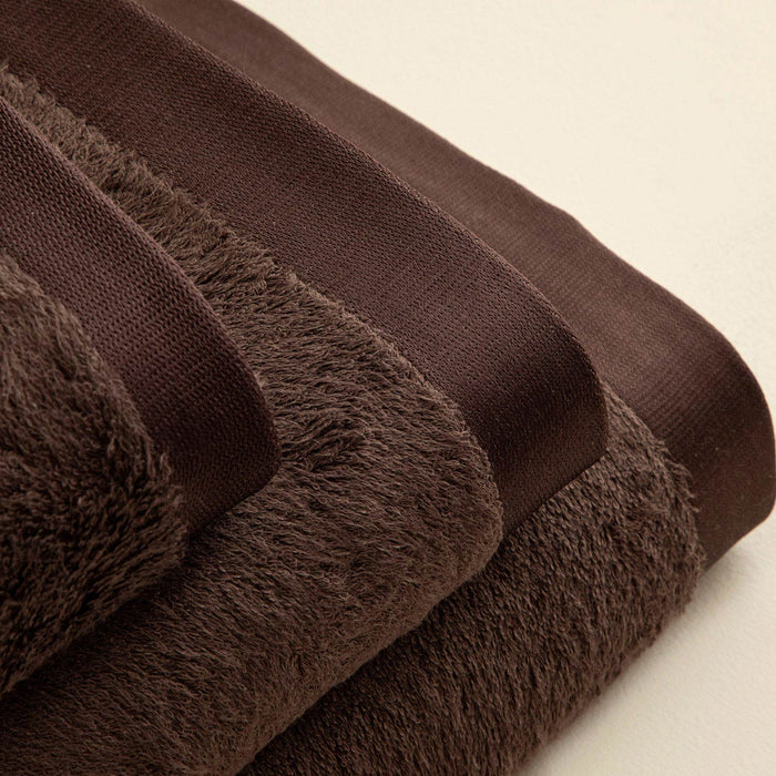 Floss Face Towel 50x90 cm Dark Brown