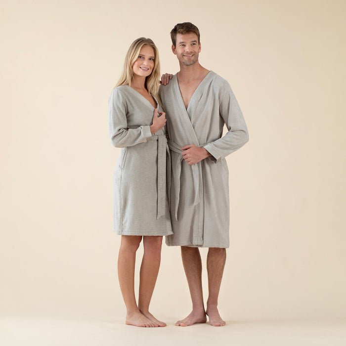 Floss Unisex Bathrobe Light Grey