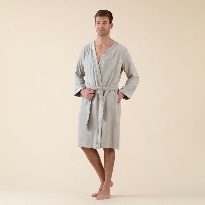 Floss Unisex Bathrobe Light Grey