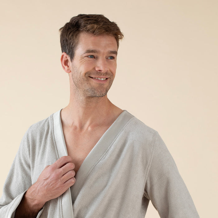 Floss Unisex Bathrobe Light Grey