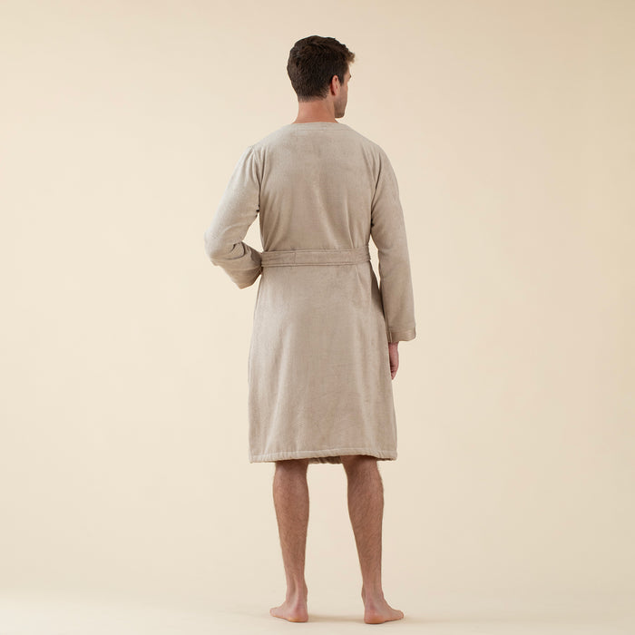 Floss Unisex Bathrobe Beige