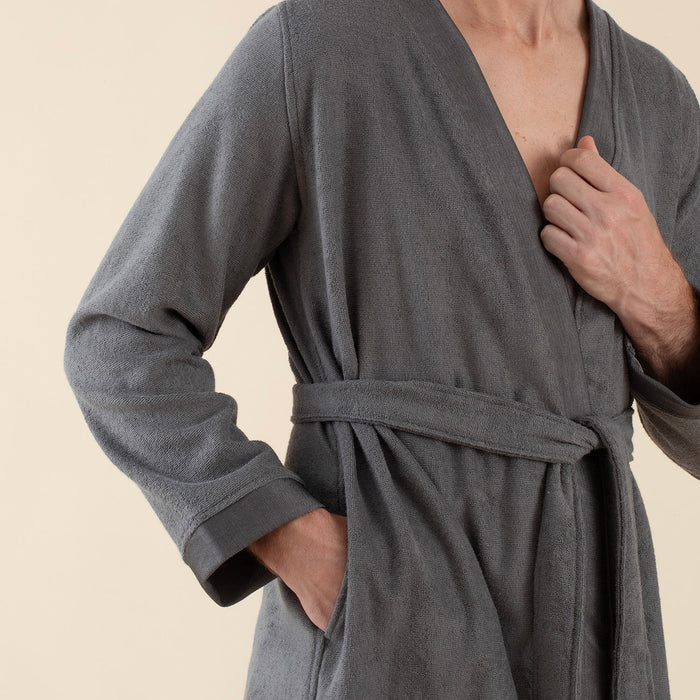 Floss Unisex Bathrobe Dark Grey