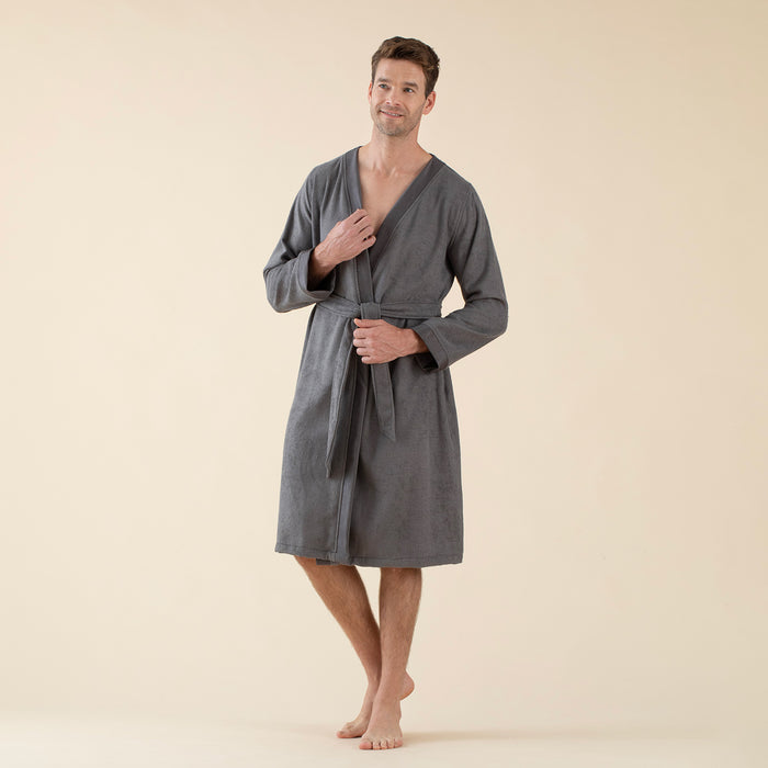 Floss Unisex Bathrobe Dark Grey