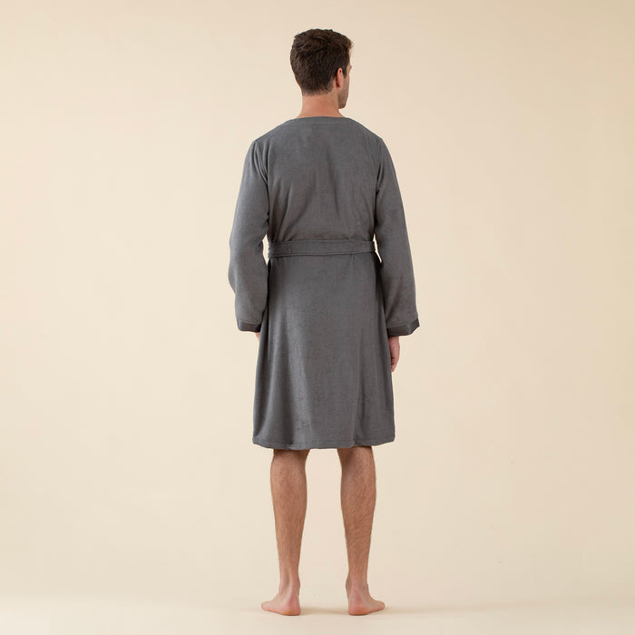 Floss Unisex Bathrobe Dark Grey