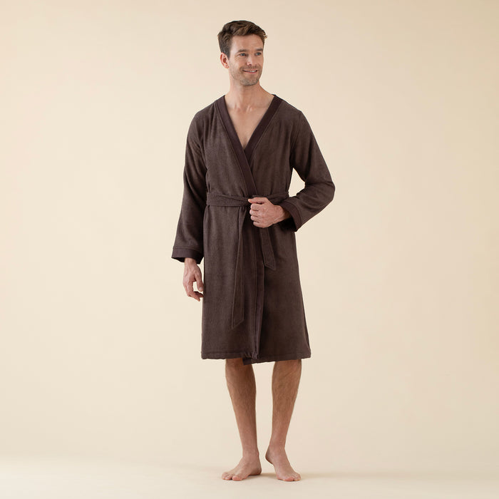 Floss Unisex Bathrobe Dark Brown