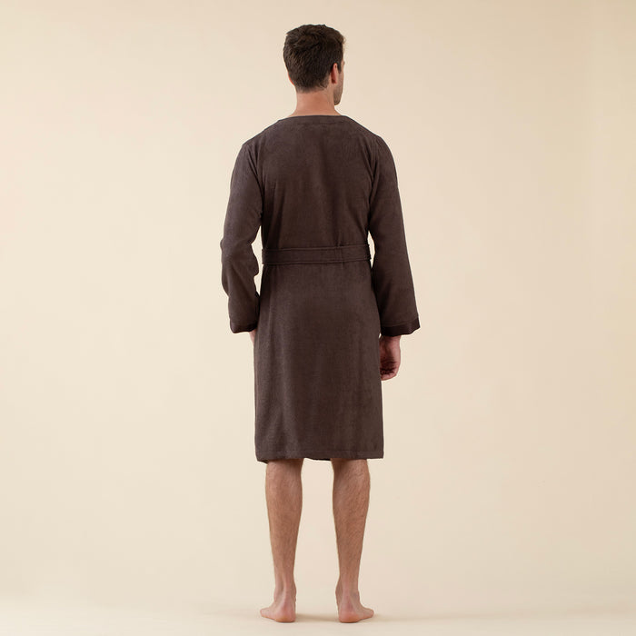 Floss Unisex Bathrobe Dark Brown