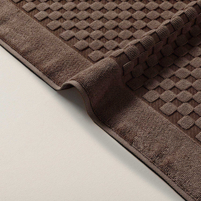 Floss Foot Towel 50x70 cm Dark Brown