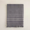 Derin Bath Towel 100x150 cm Light Grey/Dark Grey/Light Grey