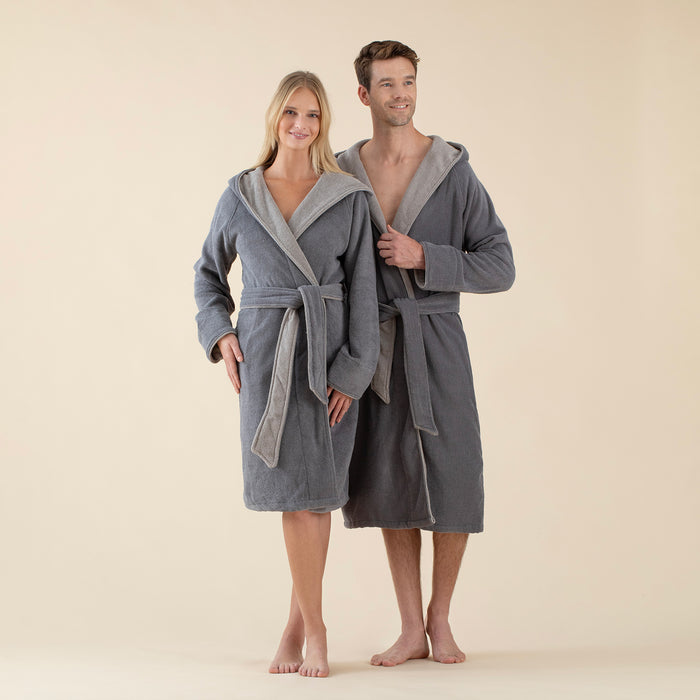 Arian Unisex Bathrobe Dark Grey