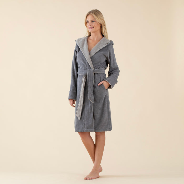 Arian Unisex Bathrobe Dark Grey