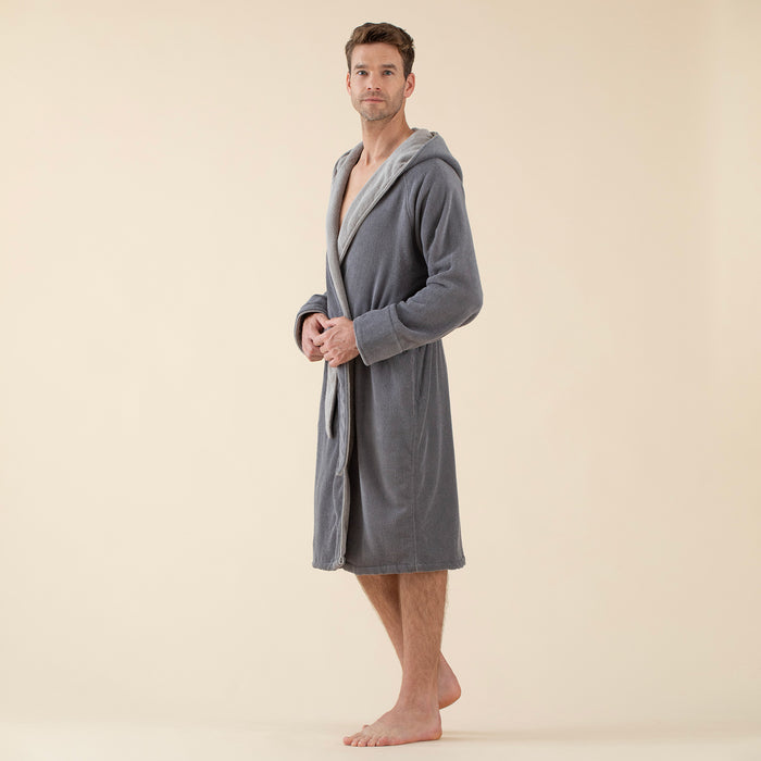 Arian Unisex Bathrobe Dark Grey