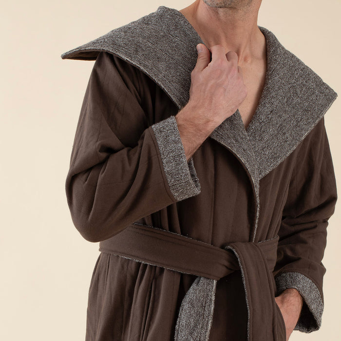 Adriel Unisex Bathrobe Brown